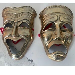 Brass Comedy and Tragedy Masks as seen in Friends